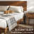 Loki Queen Bed Frame With 3D Chevron Headboard & Signature Tapered Legs, Premium Mid-century Modern Wood Platform Bed Frame, Low-profile Surround-1651986664-1651986671