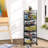 360 Degree Rotating Storage Rack Kitchen Cart with 5 Swing Out Shelves