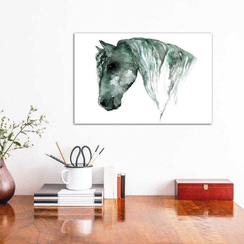 Art du cheval, Toile tendue, H 12 po x l 18 po x P 1,5 po