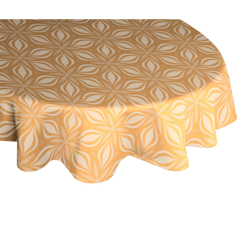 Comfrey Tablecloth, 130cm W x 220cm L, Curry