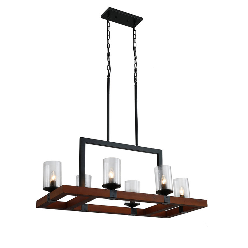 Luminaire suspendu 6 lumières pour îlot de cuisine