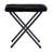 Oversize Portable Faux Fur Folding Saucer Moon Chair with Folding Ottoman-2097722488-2097748746