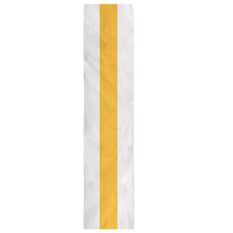 Pittsburgh Football Stripes Table Runner, 72" L x 16" W, White/Gold, Cotton Blend
