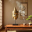 Sculpture de tête de bouddha Pilu, décor de table méditatif, bronze 14 pouces-124561899