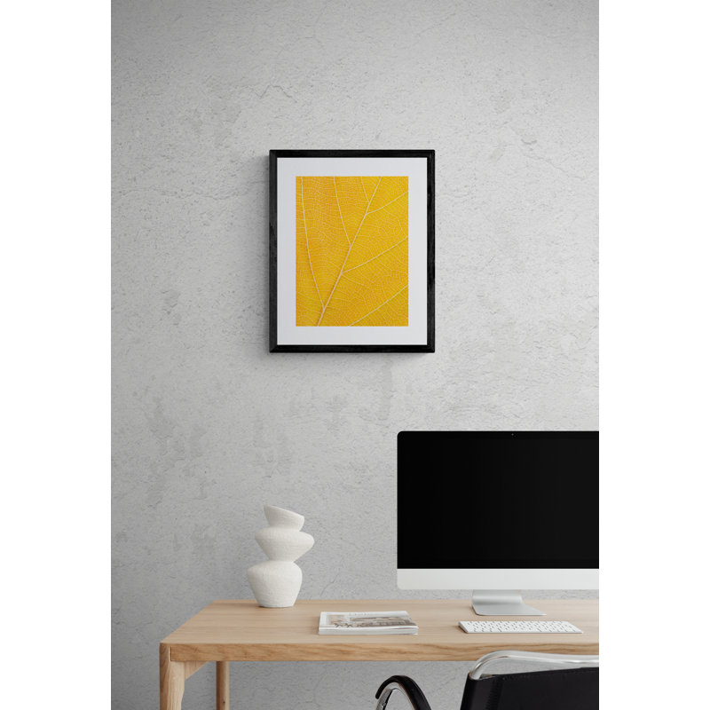 Autumn Leaf Print by Philippe Monthoux, Black Framed Paper, 20" H x 16" W