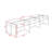 Sydonia Rectangle 6 Person Partition Desk with Cable Management