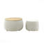 Repose-pieds rond avec rangement - Table de bout et repose-pieds 2 en 1-1704917473