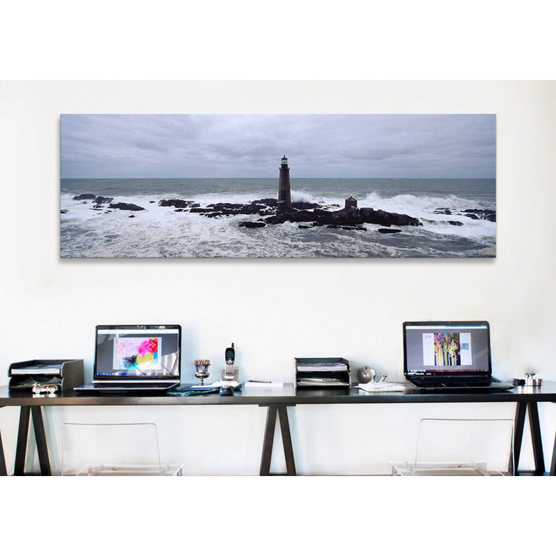 «Graves Light, Boston Harbor, Massachusetts», reproduction de photo sur toile, H 20 po x l 60 po x P 1,5 po, Toile tendue