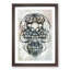 Sugar Skull in Abstract - Framed Print-55727414-55727404