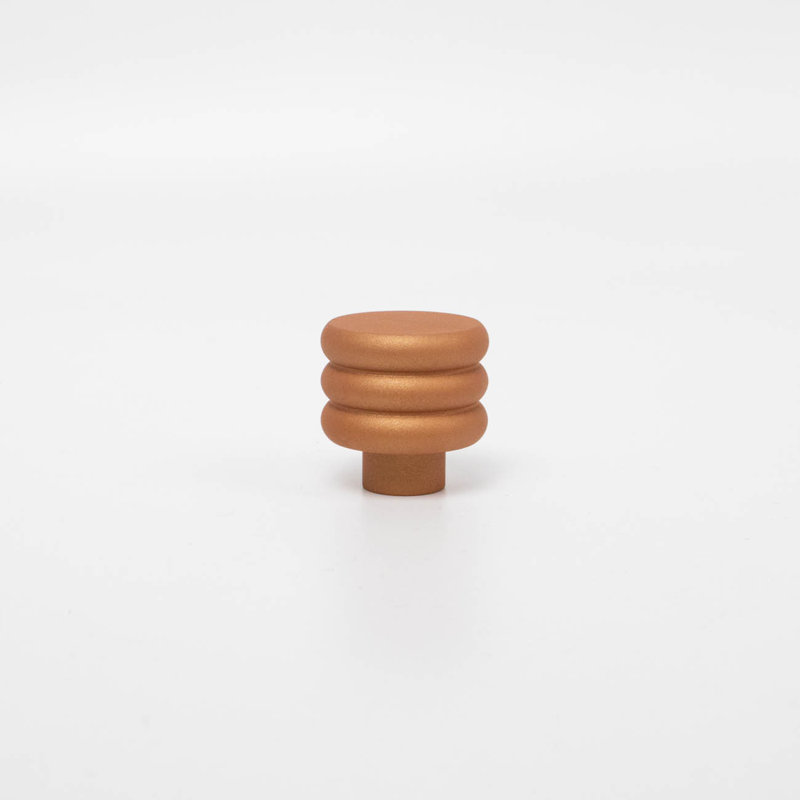 ROUS Hardware Mid-Century Modern Honey Comb Knob, Copper (Brown)