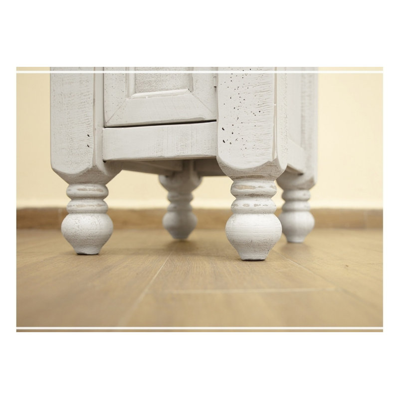 Muriel Solid Wood End Table with Storage