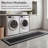 Double Border Machine Tufted Performance Black/Twisted Grey  Rug-1309786896
