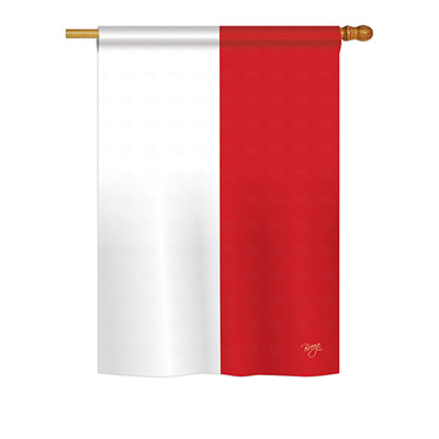 Drapeau maison en polyester 2 côtés indonésie