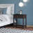 End Table, Narrow Side Table With Flip Top, Storage Cabinet, Bottom Shelf