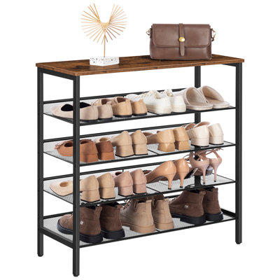 Alheide 5 Tier 20 Pair Shoe Rack
