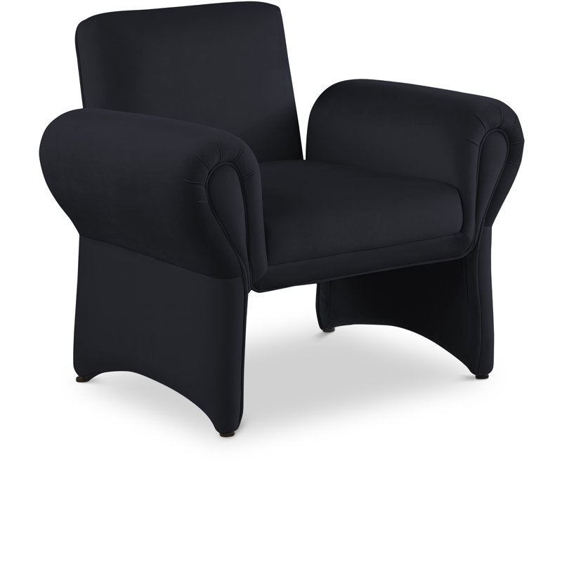 Fleurette 36,5 de large, Velours noir
