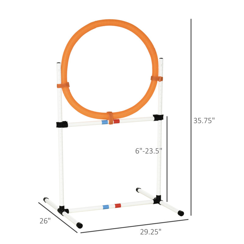 Anneau de saut / barre de saut en plastique 21 Dog Agility