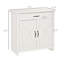 Buffet Farmhouse, style porte de grange avec tablettes réglables et beaucoup de rangement pour un décor rustique moderne