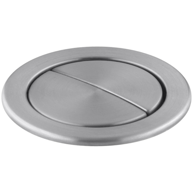 Saile Elongated Toilet, Amande, Chrome brossé