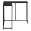 Table d'appoint, console, vestibule, étroit, d'angle, stratifié marbré noir, métal noir-1437529510