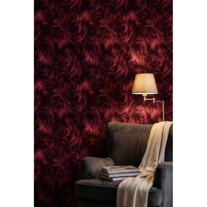 Papier peint abstrait noir avec motif abstrait