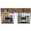 Rangement mural double suspendu avec paniers muraux Moncrief
