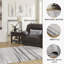 Tapis noir / gris tissé à la main-585103429