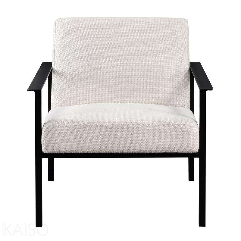 Chaise d'appoint - Métal blanc stationnaire avoine