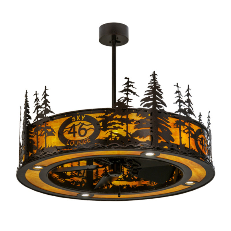 Tall Pines Downrod Ceiling Fan
