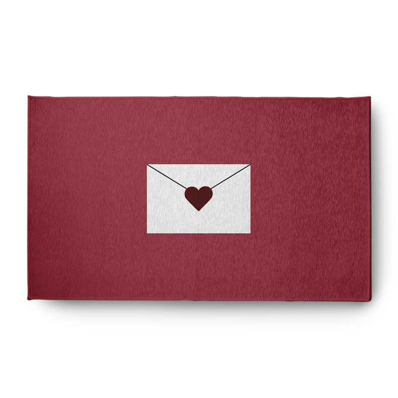 Tapis en chenille Love Love, Rectangle 3 pi x 5 pi