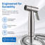 Vaporisateur de bidet, jet doux et jet, débit d'eau réglable, acier inoxydable résistant aux fuites, tuyau de 59 po-122065002