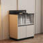 Cabinet indépendant avec coffres en verre à persiennes