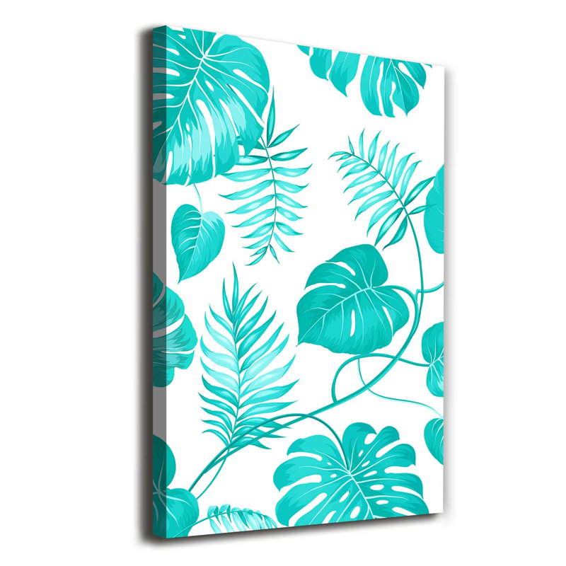 Tropical Leaves - Wrapped Canvas Print