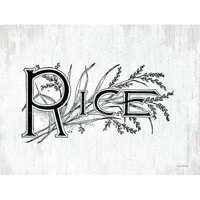 Riz - reproduction sur toile
