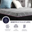 Grand matelas en mousse de latex 11 po - Base intérieure confortable en tricot respirant