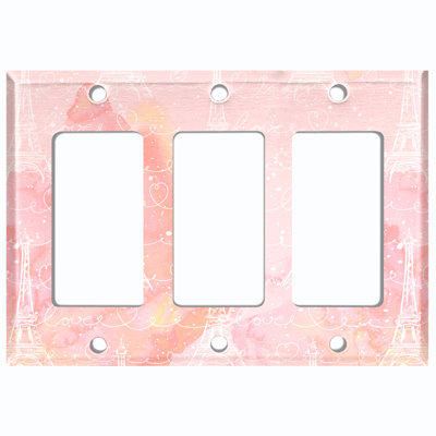 3 - Gang Toggle Light Switch Standard Wall Plate