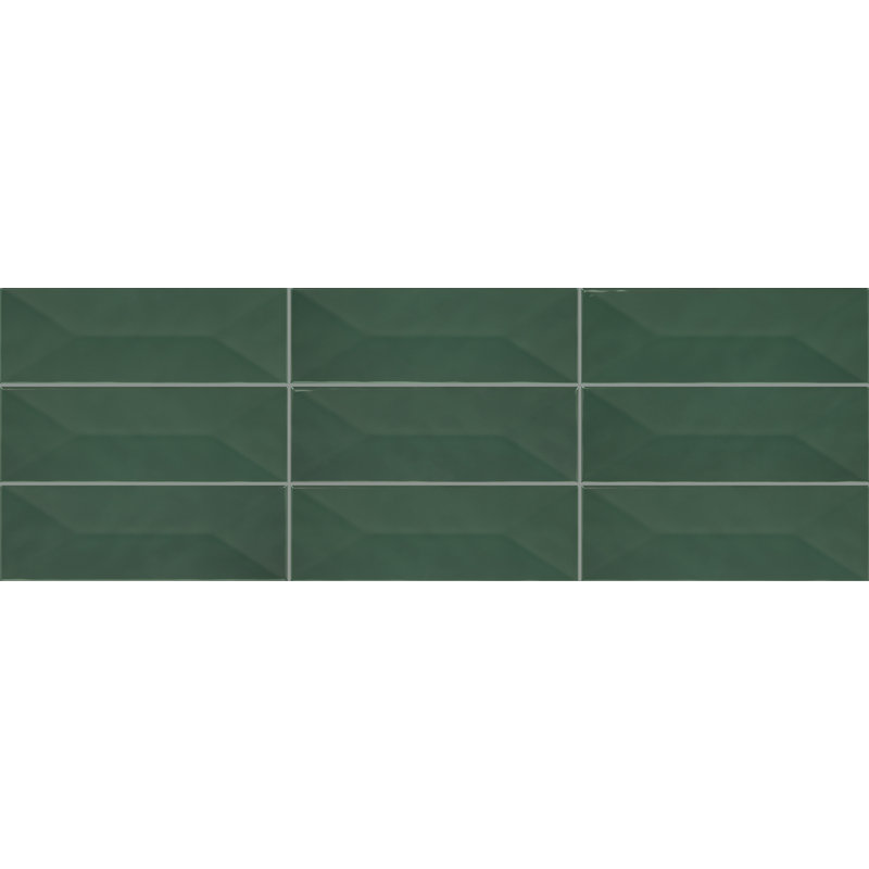 Mythology 4" x 12" Ceramic Wave Crest Wall Tile (22 PC per Carton) (8.36 SQFT per Carton), Cyclade