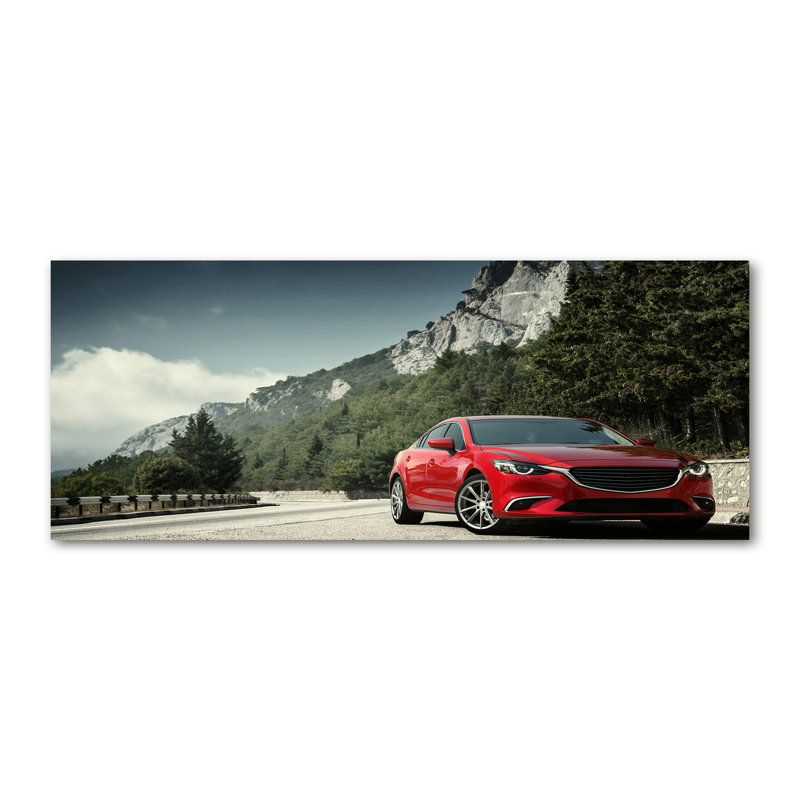 Auto In The Mountains - Wrapped Canvas Print