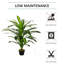 110cm Faux Dracaena Plant in Cement Pot