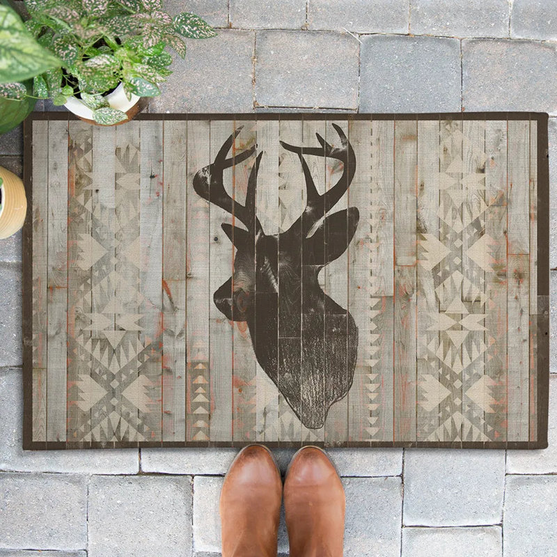 Tapis de porte d'extérieur Southwest Lodge, L 18 po x L 30 po