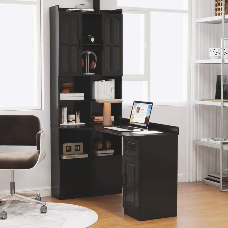 L-shaped Computer Desk, Black