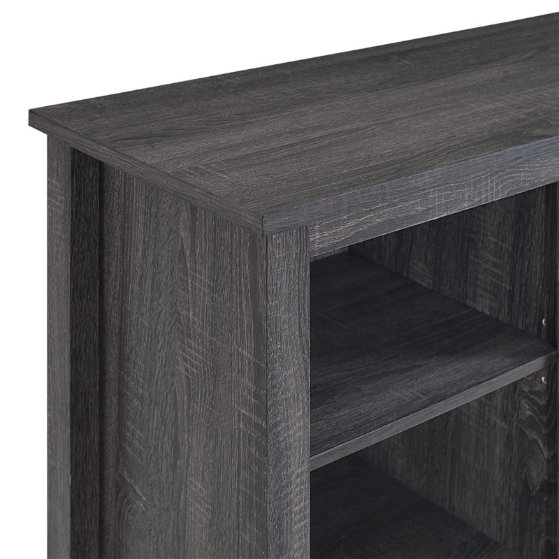 Broadus TV Stand for TVs up to 60" Fireplace, Charcoal
