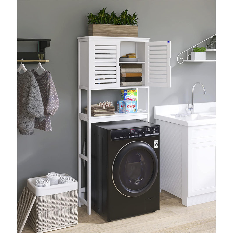 Bahia Bamboo Over The Toilet Storage, White