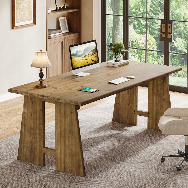 Solid Wood Executive Desk