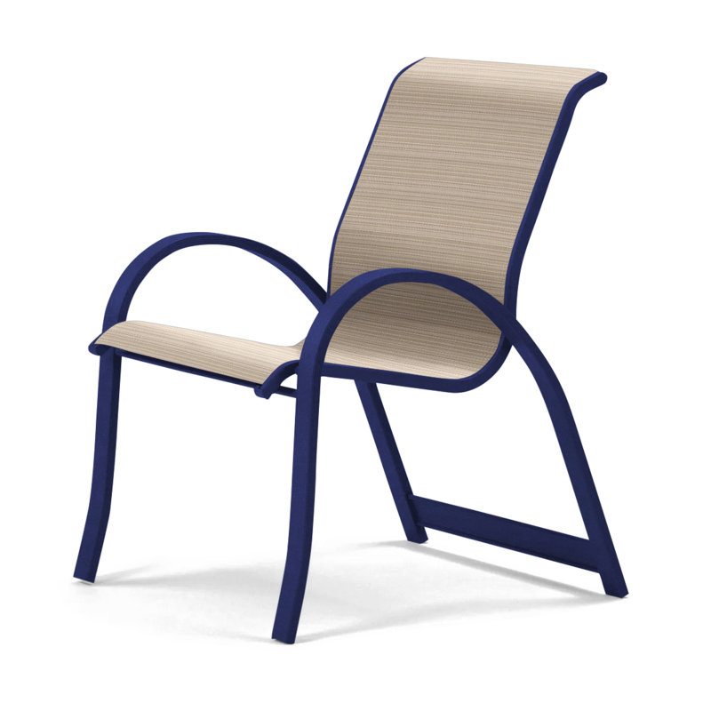 Fauteuil de salle à manger empilable Hiraku, Newport, Noir texturé