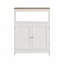 Armoire de salle de bain autoportante avec tablette réglable
