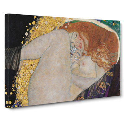 Danae Vol.2 by Gustav Klimt - Wrapped Canvas Painting