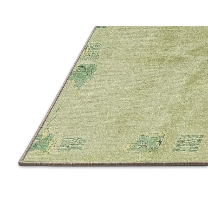 Tapis abstrait moderne 3582, Rectangle 2 pi x 3 pi