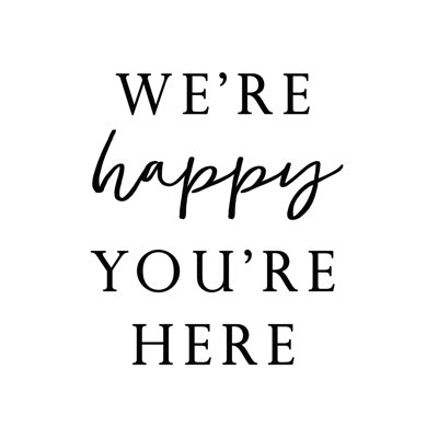«Happy I'm Here», reproduction sur toile tendue