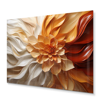 Sunlit Spiral - abstrait en spirale, art mural en métal